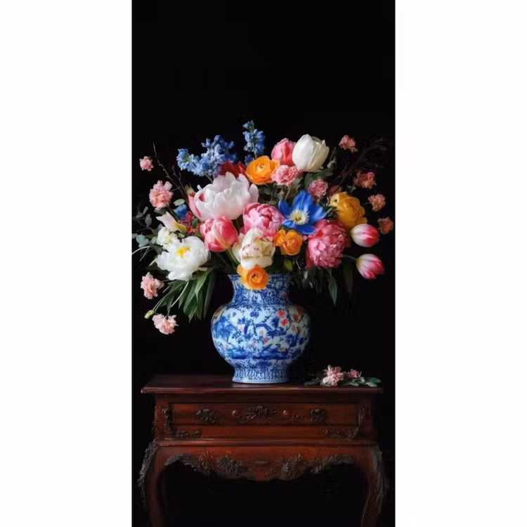 Behang - Rozen - Bloemen - Vaas - Boeket — 2