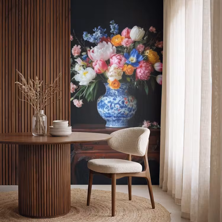 Behang - Rozen - Bloemen - Vaas - Boeket — 4