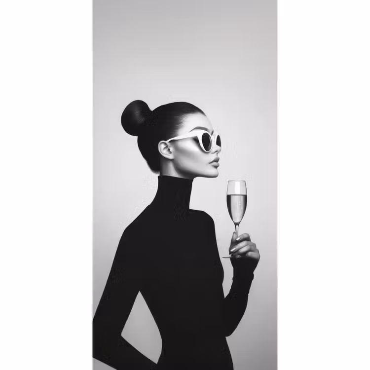 Behang - Vrouw - Champagne - Modern — 2