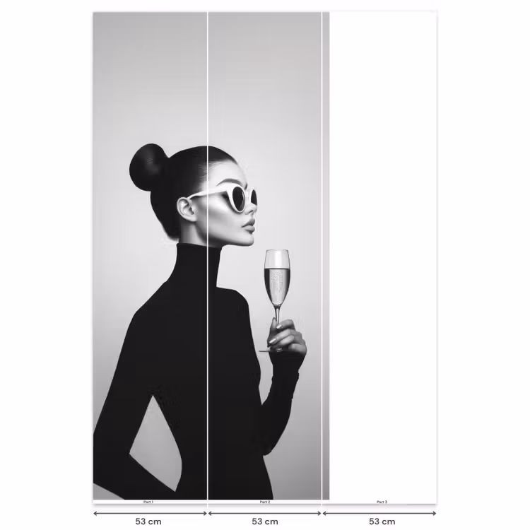 Behang - Vrouw - Champagne - Modern — 6