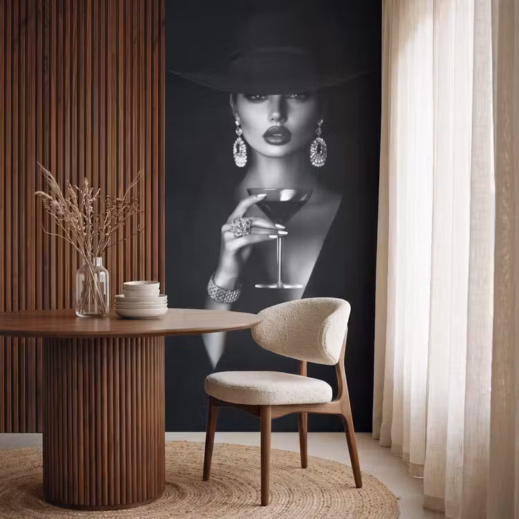 Behang - Vrouw - Cocktail - Chic — 4