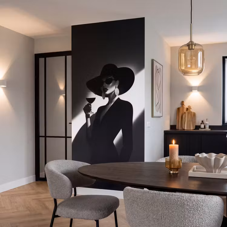 Behang - Vrouw - Wijn - Chic — 5