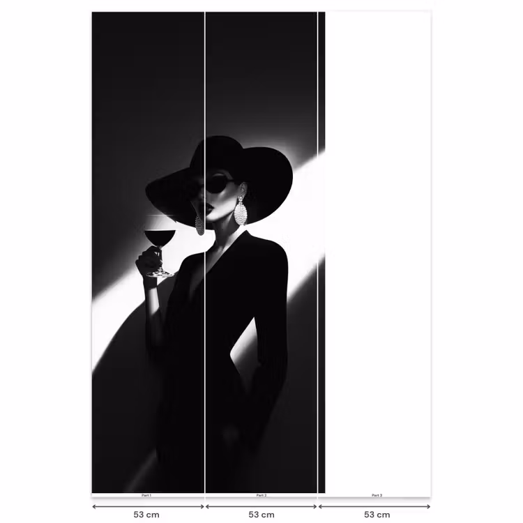 Behang - Vrouw - Wijn - Chic — 6
