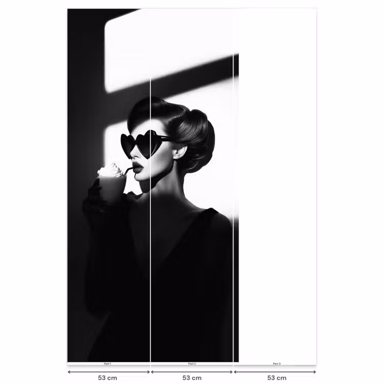 Behang - Vrouw - Zwart - Hart — 6