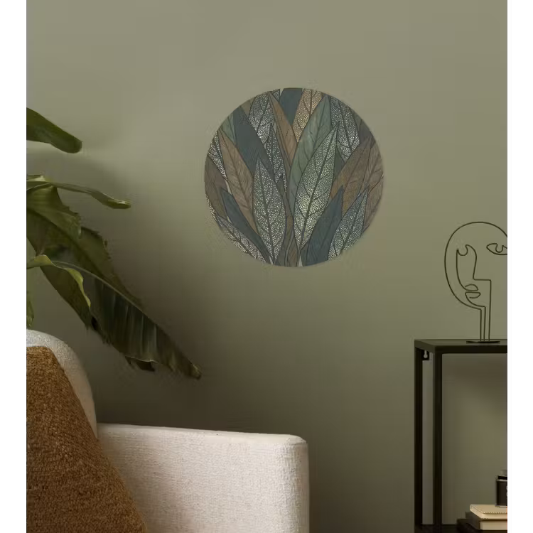 Behangcirkel - Bladeren - Patroon - Gestippeld - Natuur - Groen — 3