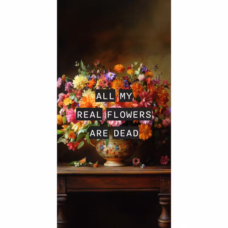 Behang - Kleur - Bloemen - Vintage - Bloemenvaas — 2