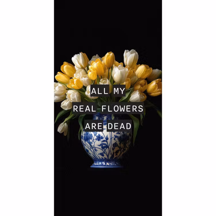 Behang - Quotes - Bloem - Tulp - Geel — 2