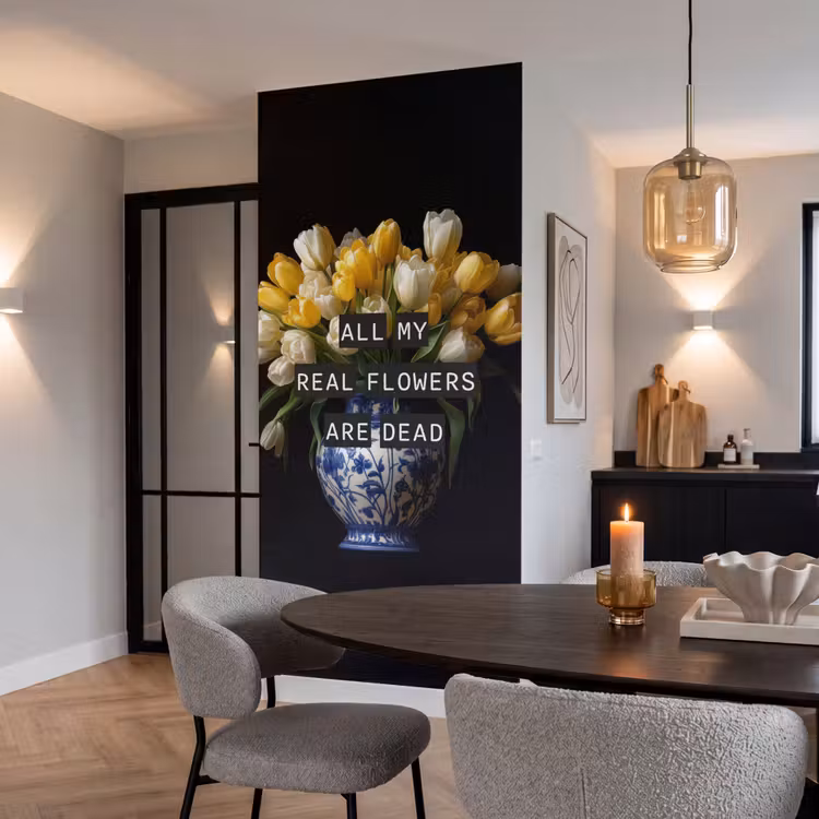 Behang - Quotes - Bloem - Tulp - Geel — 5