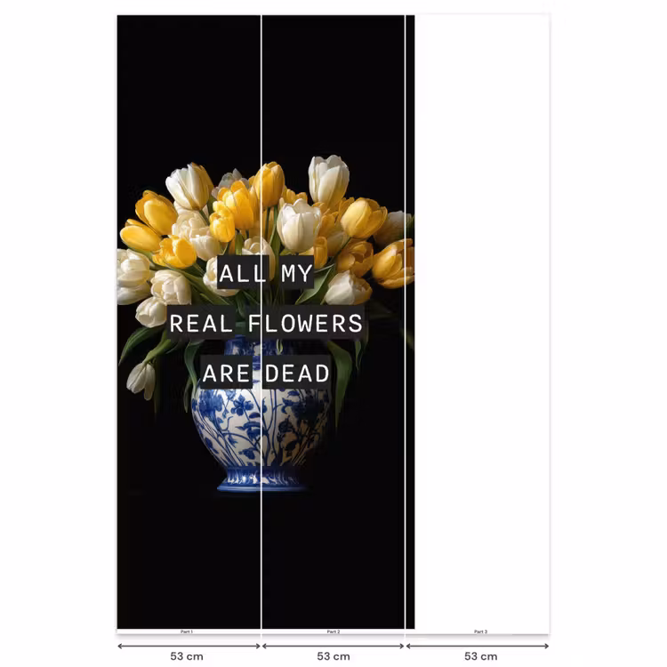 Behang - Quotes - Bloem - Tulp - Geel — 6