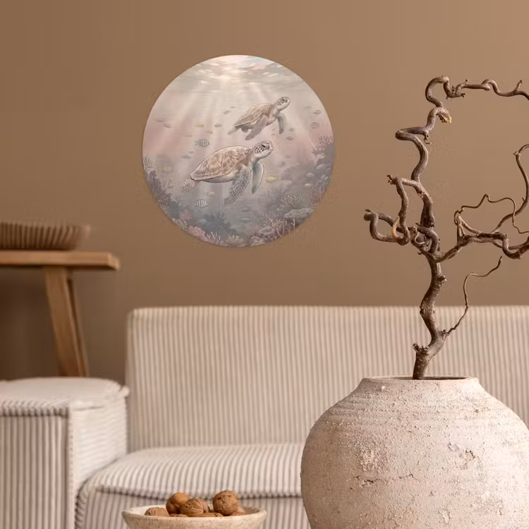 Behangcirkel - Dier - Onderwater - Oceaan - Illustratie - Zeeleven — 2