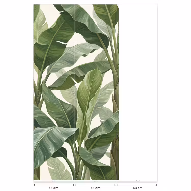 Behang - Planten - Bladeren - Tropisch - Groen — 6