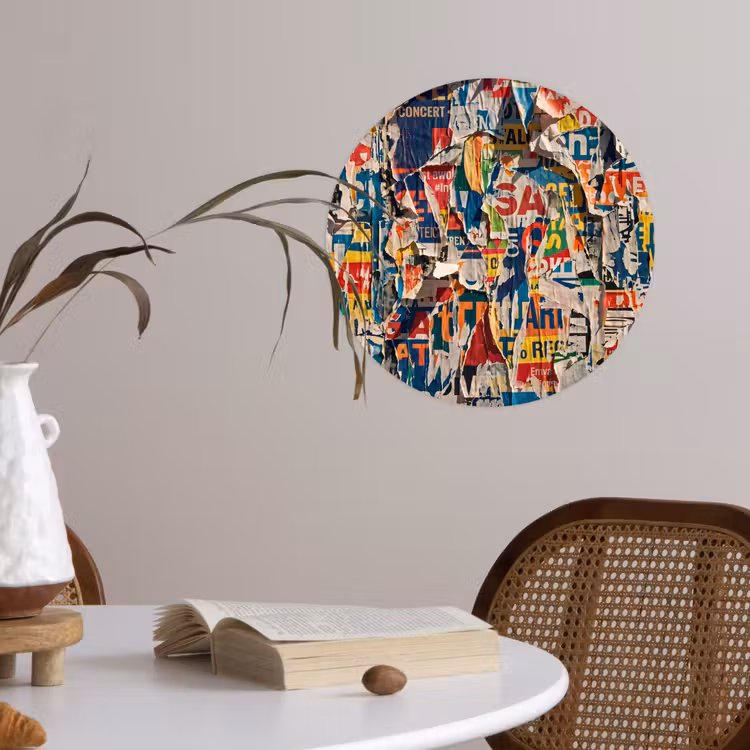 Behangcirkel - Abstract - Gelaagd papier - Urban - Modern - Kleurrijk — 4