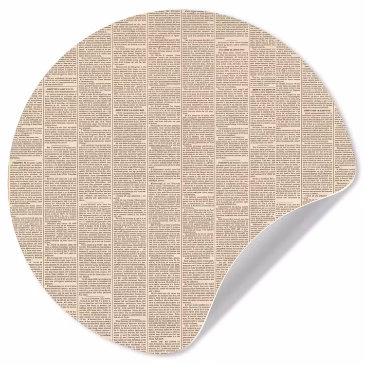 Behangcirkel - Krant - Nieuws - Historisch - Vintage - Beige — 1