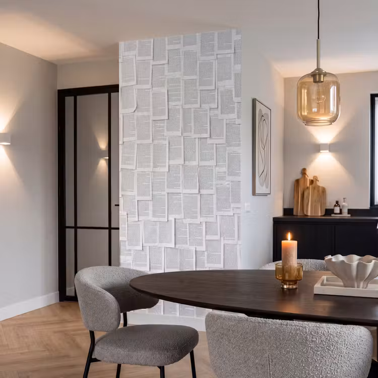 Behang - Papier - Overlappend - Textuur - Modern - Wit — 5
