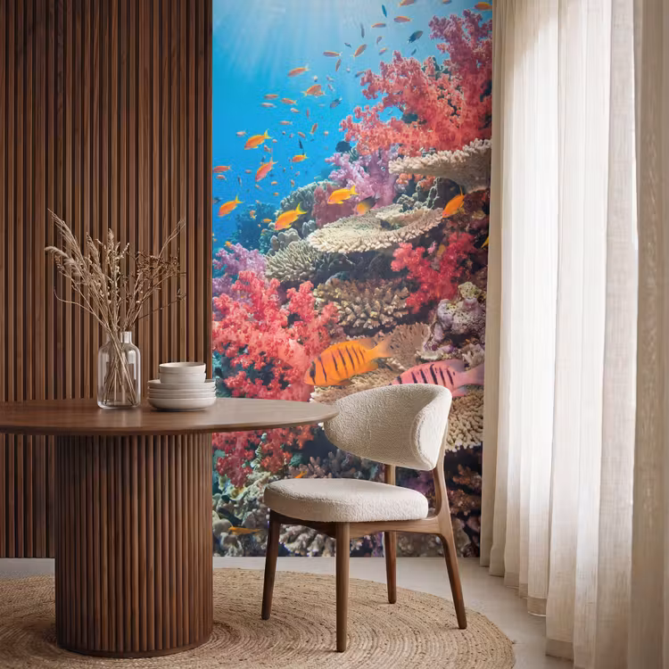 Behang - Koraalrif - Vissen - Onderwater - Tropisch - Rood — 4