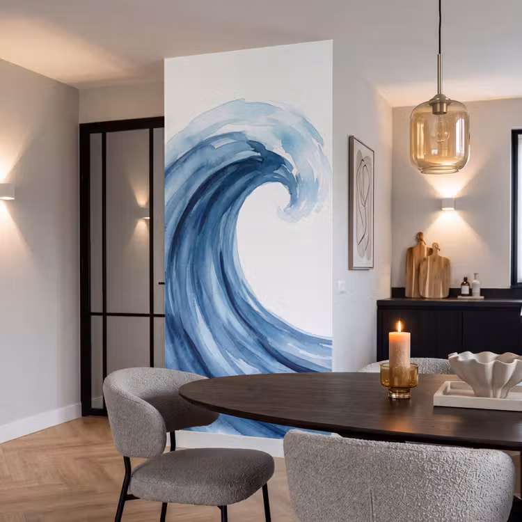 Behang - Water - Beweging - Natuur - Modern - Blauw — 5