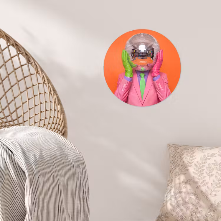 Behangcirkel - Kunst - Disco bal - Kleurrijk - Modern - Studio — 5