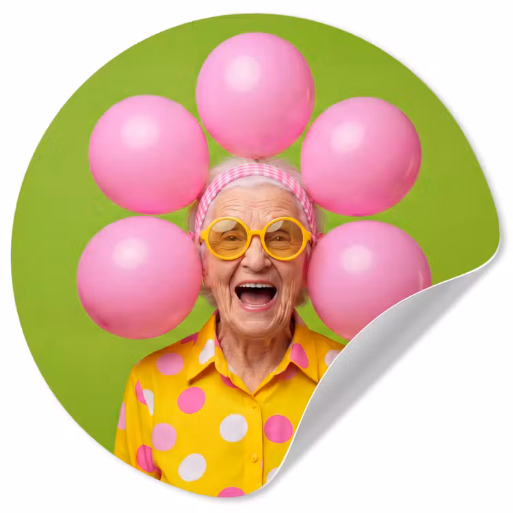 Behangcirkel - Mens - Ballonnen - Feest - Kleurrijk - Roze — 1