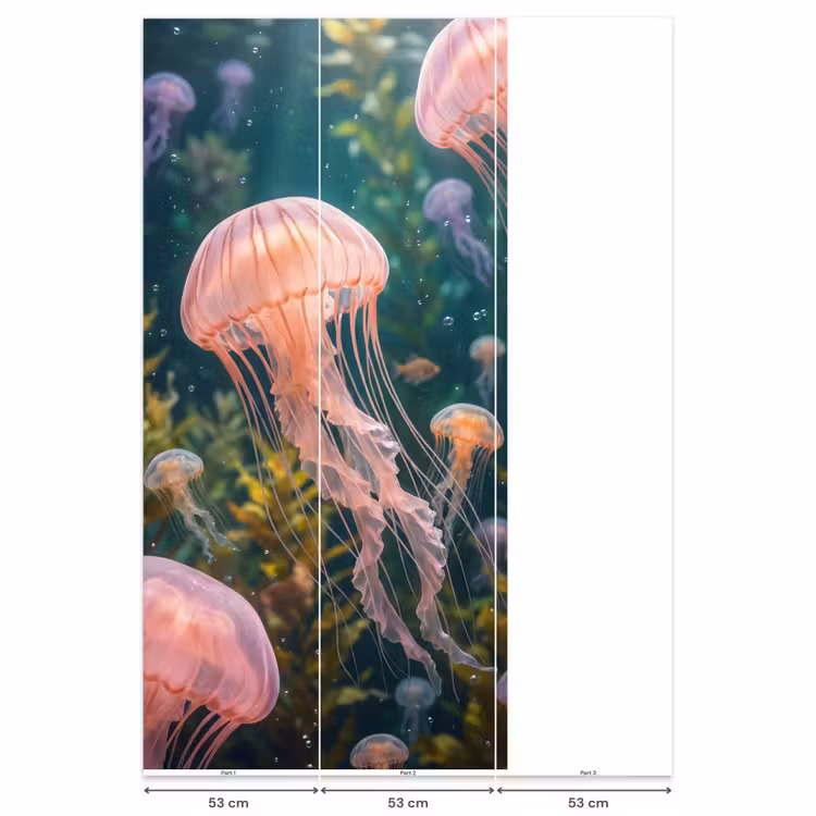 Behang - Kwal - Roze - Onderwater - Zeeleven - Dieren — 6