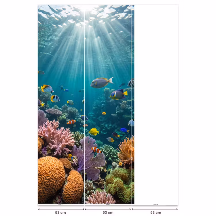 Behang - Vis - Koraal - Oceaan - Natuur - Kleurrijk — 6
