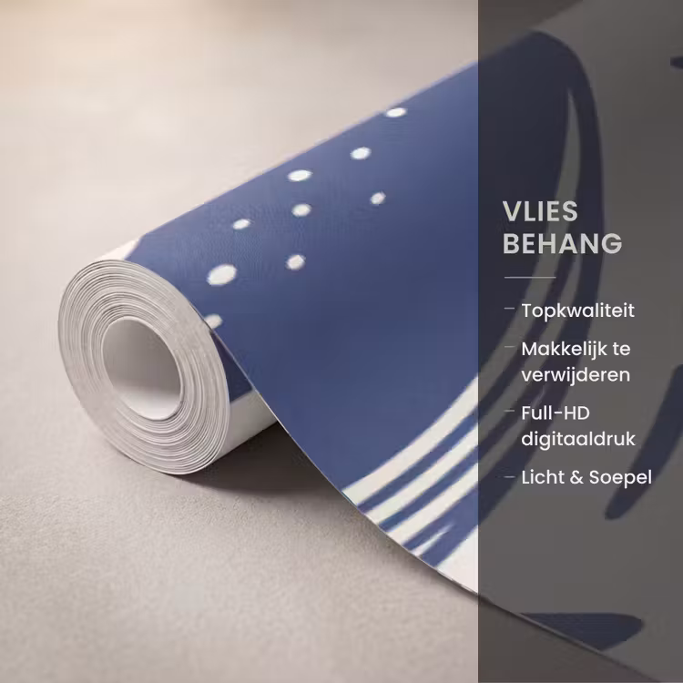 Behang - Walvis - Onderwater - Dieren - Abstract - Blauw — 3