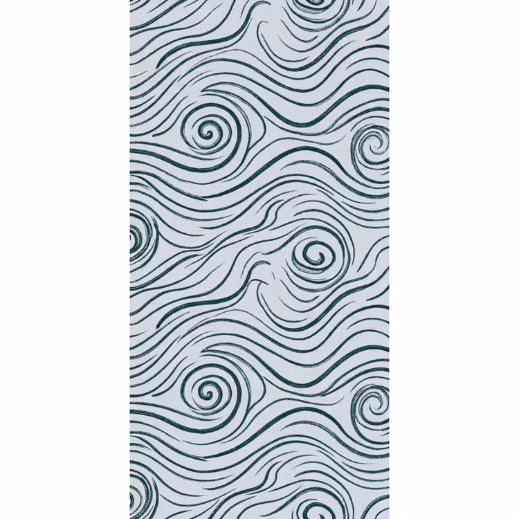 Behang - Patroon - Golven - Abstract - Modern - Blauw — 2