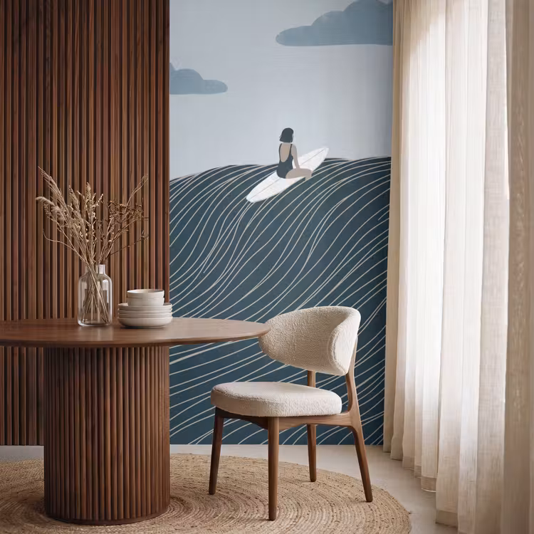 Behang - Persoon - Surfen - Oceaan - Natuur - Modern — 4