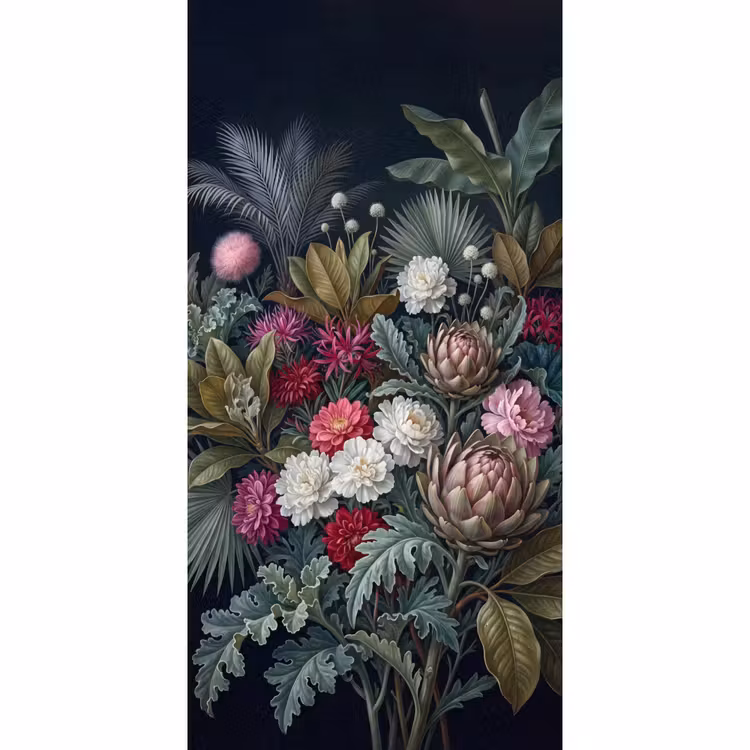 Behang - Planten - Tropisch - Botanisch - Donker - Groen — 2
