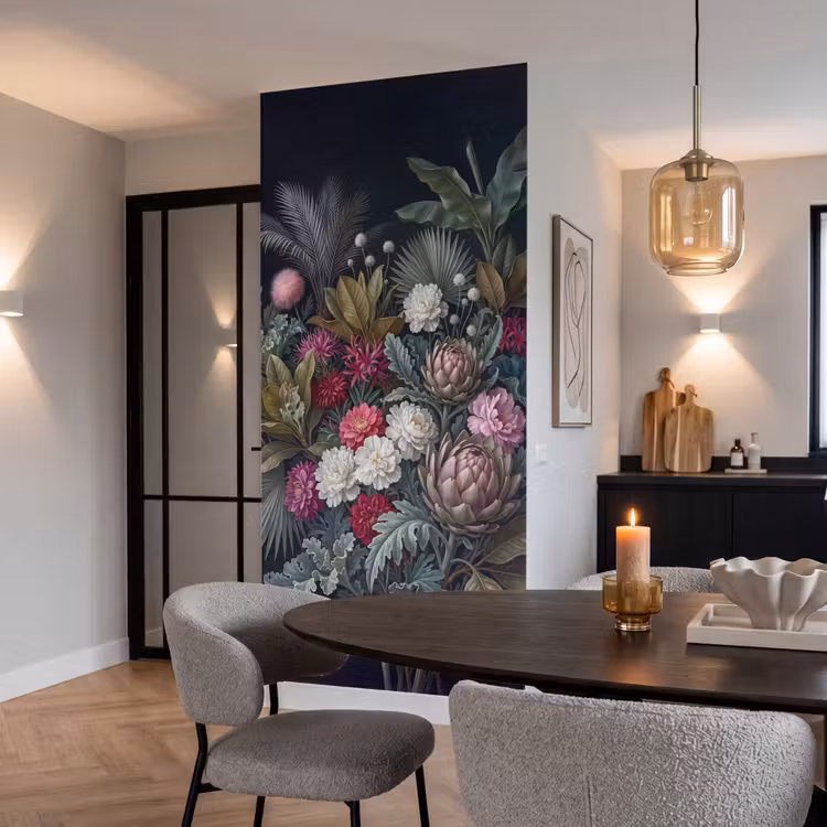 Behang - Planten - Tropisch - Botanisch - Donker - Groen — 5