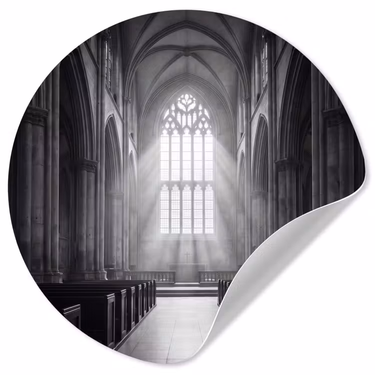 Behangcirkel - Kerk - Interieur - Lichtstralen - Architectuur - Klassiek — 1