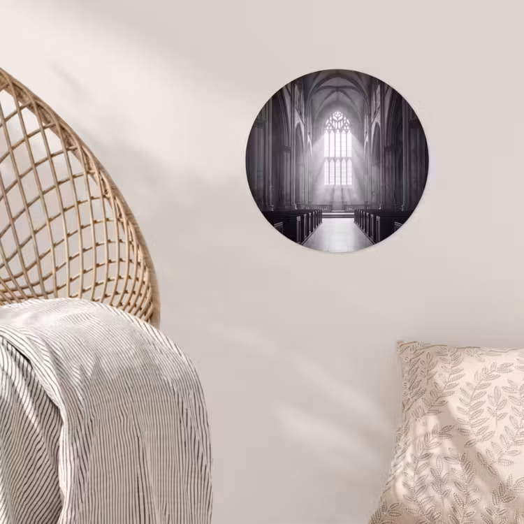 Behangcirkel - Kerk - Interieur - Lichtstralen - Architectuur - Klassiek — 5