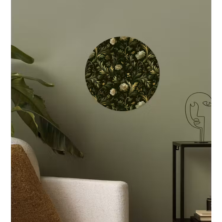Behangcirkel - Botanisch - Naadloos - Bloemen — 3