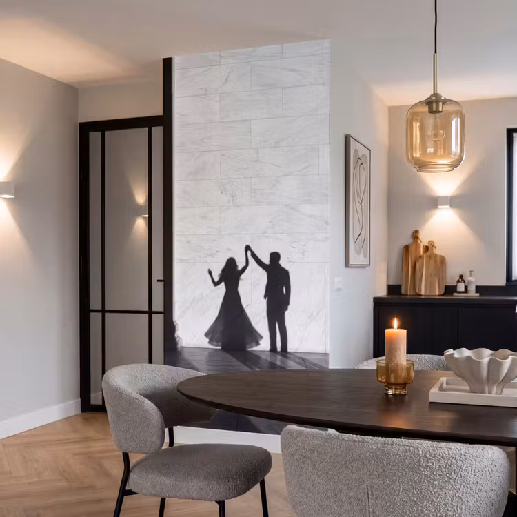 Behang - Mensen - Schaduw - Dans - Zwart-wit - Liefde — 5