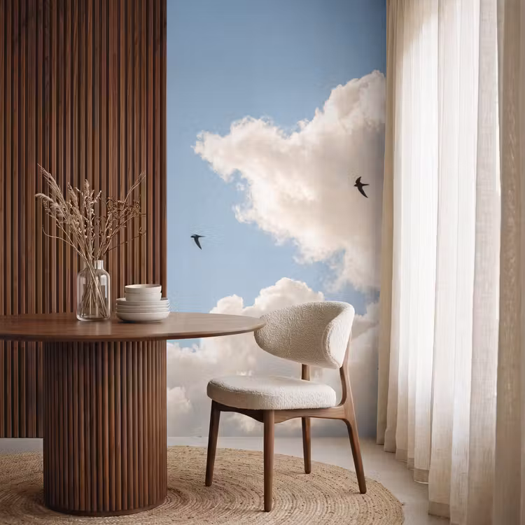 Behang - Vogel - Vlucht - Wolken - Natuur - Blauw — 4