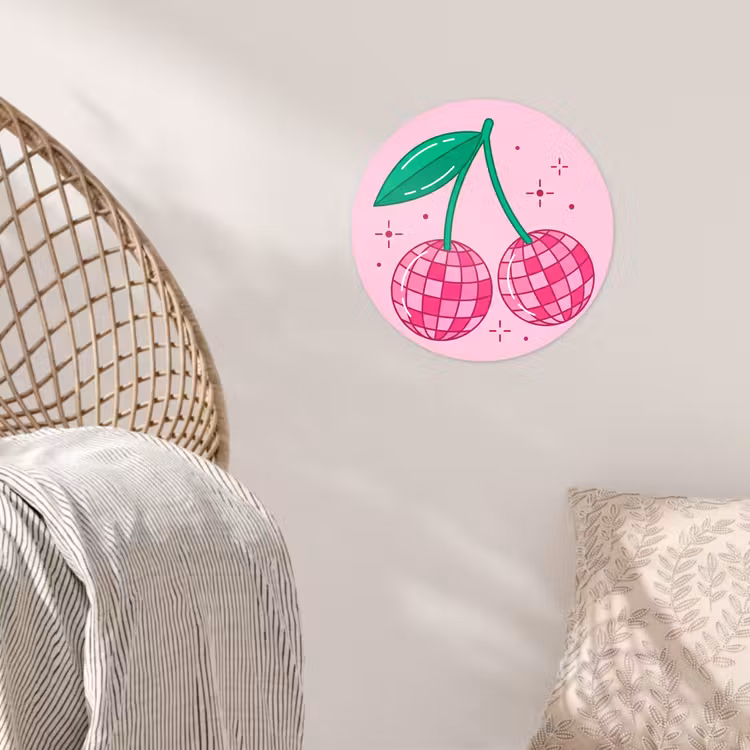 Behangcirkel - Decoratie - Disco-bal - Feest - Roze — 5