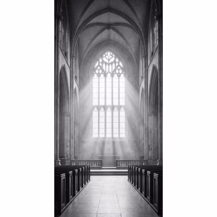 Behang - Kerk - Interieur - Lichtstralen - Architectuur - Klassiek — 2