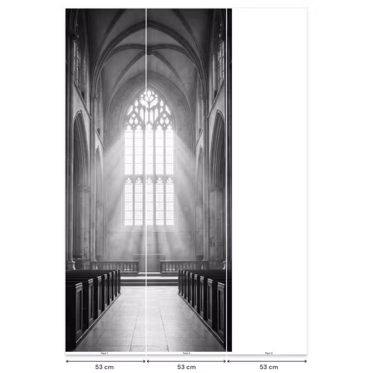 Behang - Kerk - Interieur - Lichtstralen - Architectuur - Klassiek — 6