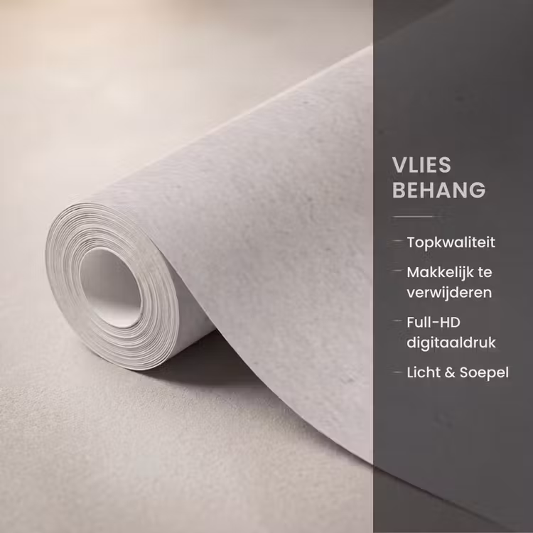 Behang - Textuur - Effen - Abstract - Beige — 3