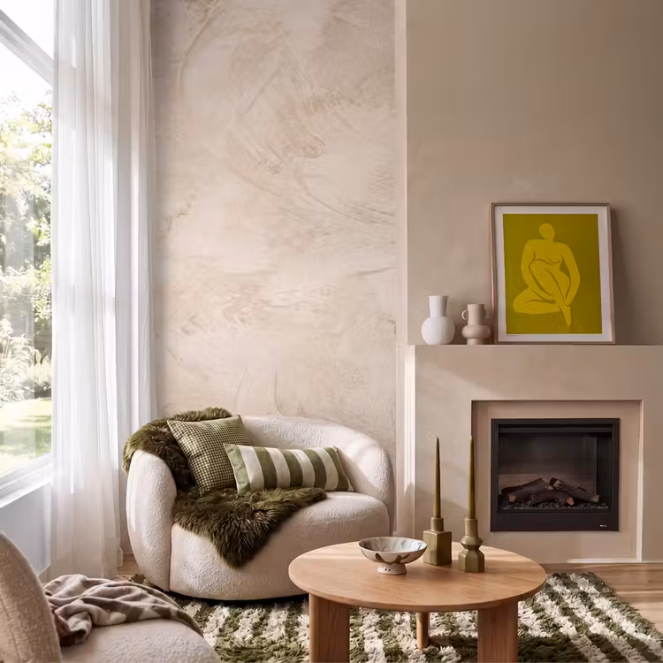 Behang - Textuur - Patroon - Abstract - Modern - Beige — 1