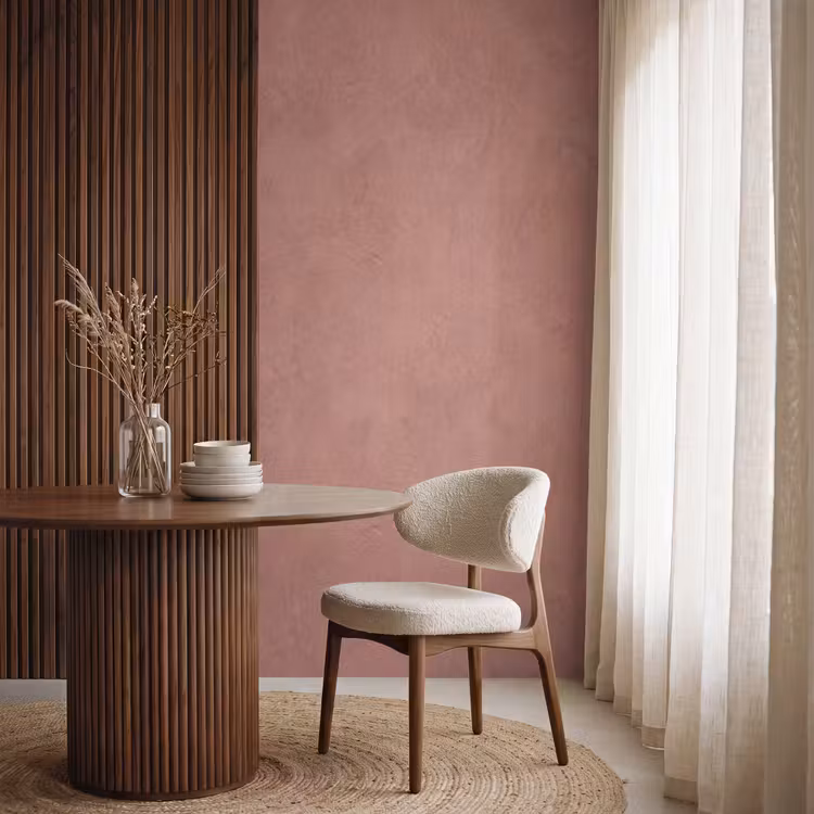 Behang - Textuur - Roodbruin - Grof - Modern — 4