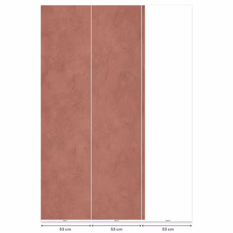Behang - Textuur - Roodbruin - Grof - Modern — 6