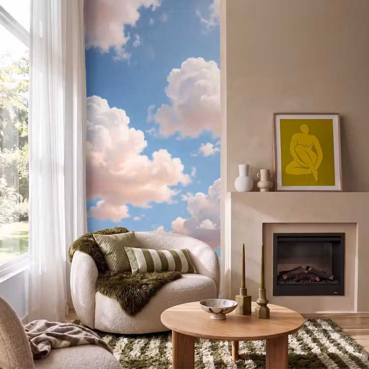 Behang - Wolken - Hemel - Natuur - Licht - Blauw — 1