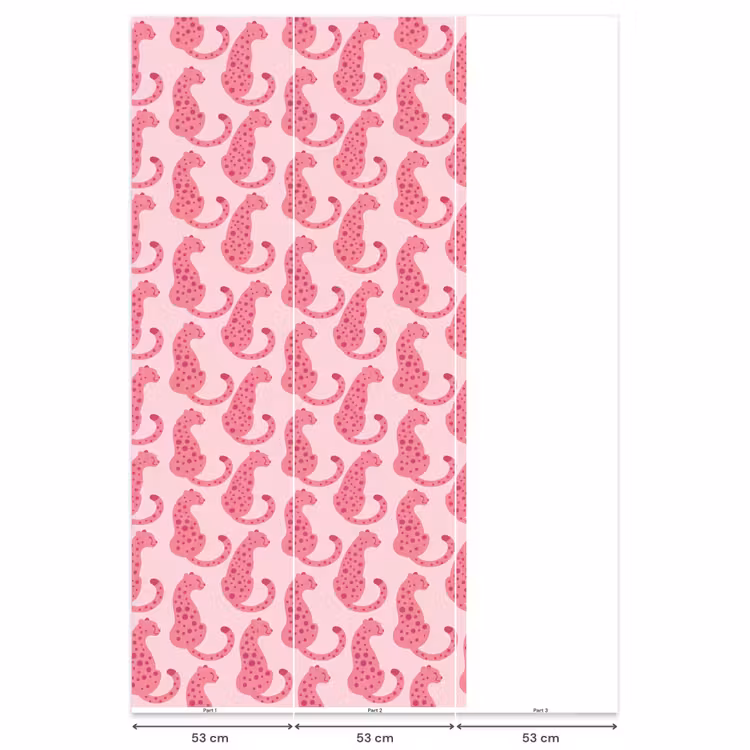 Behang - Kat - Gevlekt - Dieren - Patroon - Roze — 6