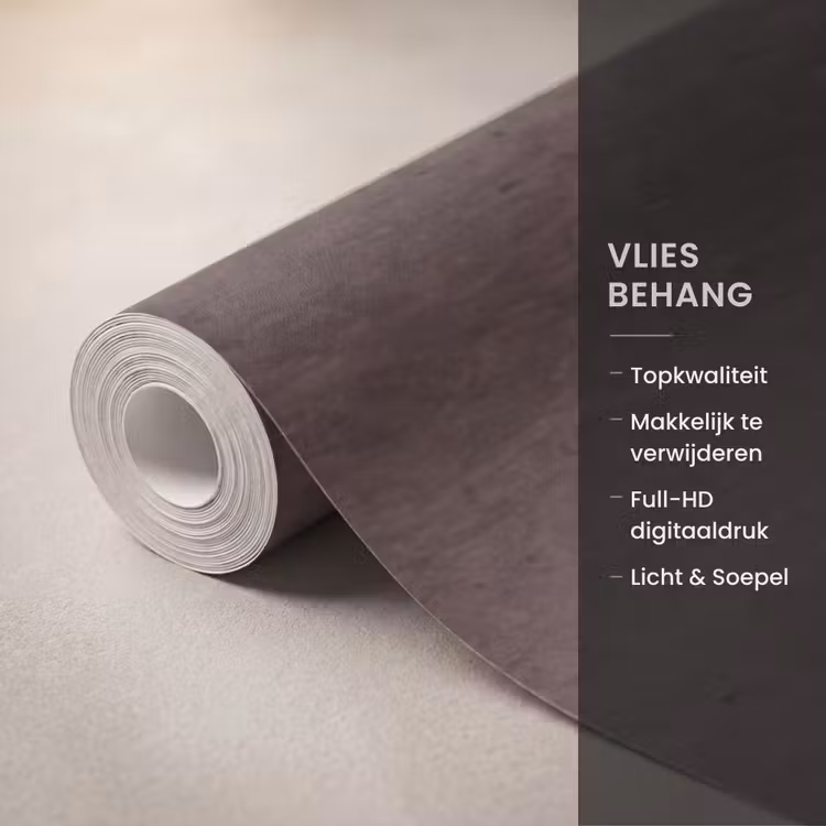 Behang - Textuur - Beton - Abstract - Donker - Bruin — 3