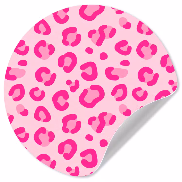 Behangcirkel - Dierenprint - Patroon - Abstract - Modern - Roze — 1