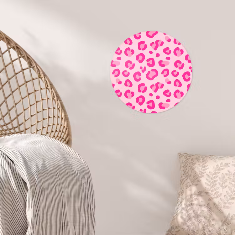 Behangcirkel - Dierenprint - Patroon - Abstract - Modern - Roze — 5