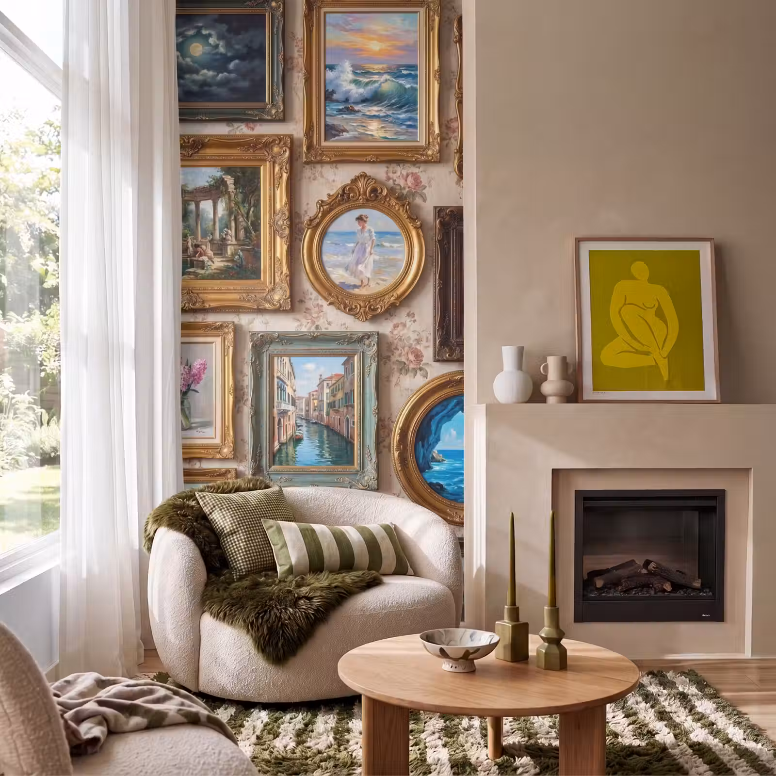 Behang - Interieur - Kunst - Collectie - Klassiek - Goud — 1