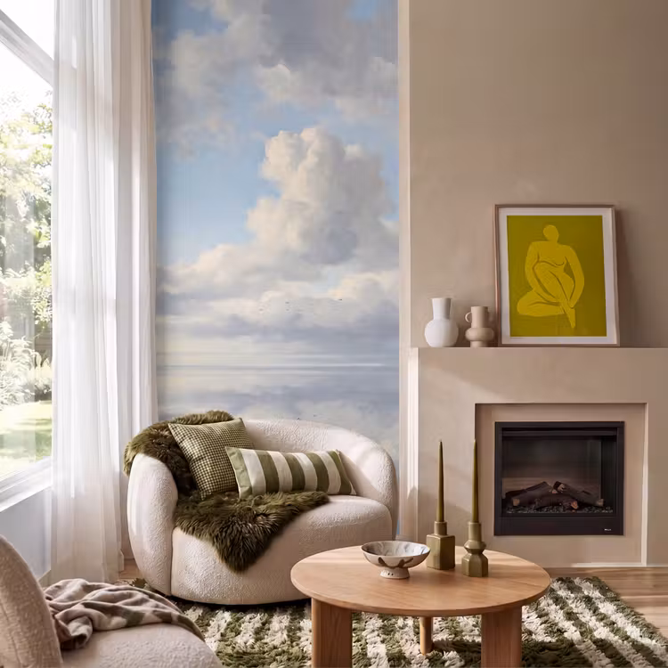 Behang - Lucht - Wolken - Natuur - Klassiek - Blauw — 1