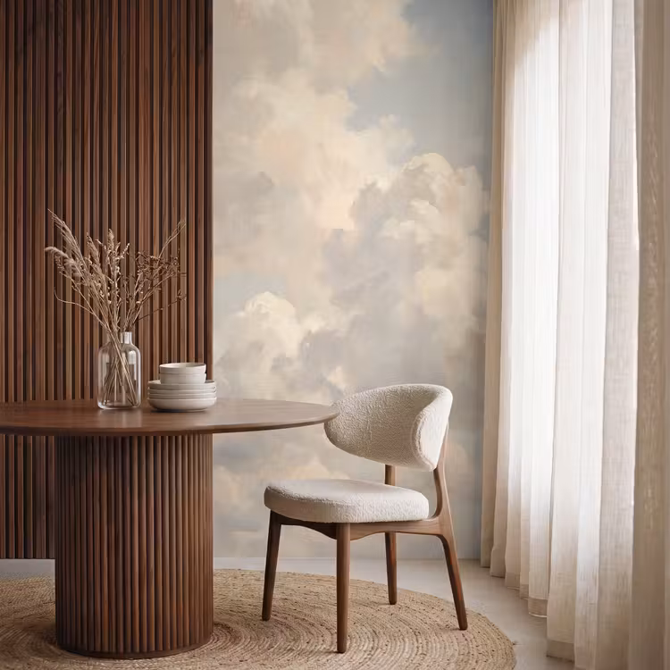 Behang - Wolken - Zacht - Natuur - Klassiek - Beige — 4