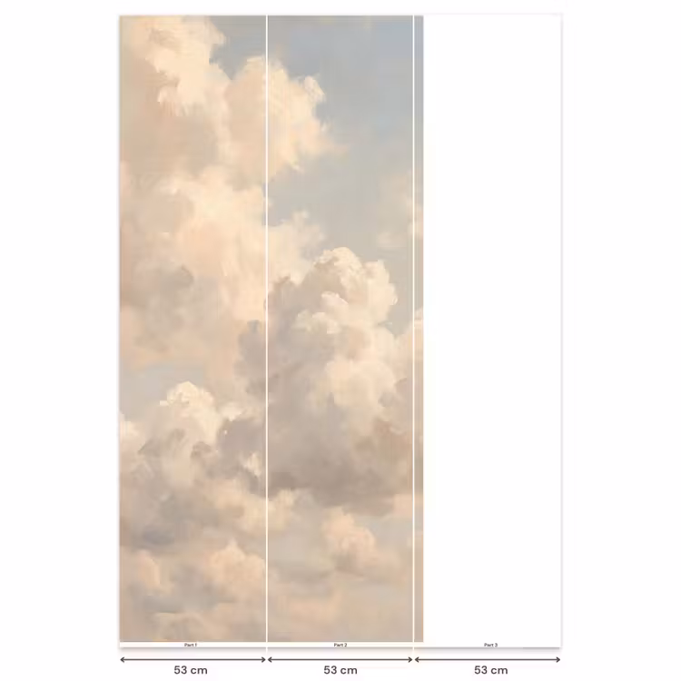 Behang - Wolken - Zacht - Natuur - Klassiek - Beige — 6